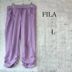 FILA フィラ パンツ パープル 星柄 L 運動 ランニング スポーツ