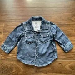 babyGAP ベビーギャップ　デニムシャツ　長袖シャツ　羽織り　80