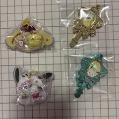 ポチャッコ　ポムポムプリン　ボールチェーンキーホルダー