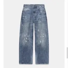 ZARA JEANS TRF ルーズオーバーサイズ ハイウエスト デニム
