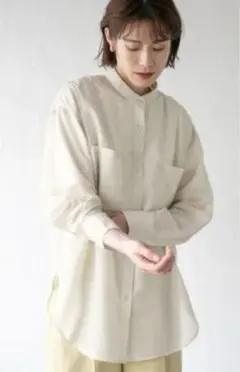 ローリーズファーム　シルキーシアーロングシャツ