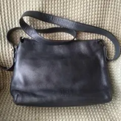 HIROFU ２way ショルダーバッグ ブラック レザーのサムネイル