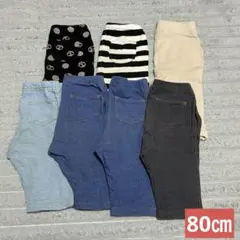 ユニクロ レギンス ズボン 7分丈 80㎝ 7枚セット フタフタ
