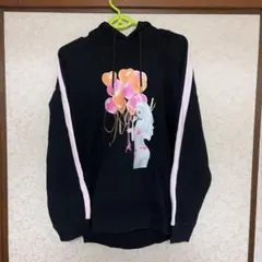 Rady パーカー ブラック×ピンク
