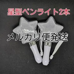 「星型」コンサートライト2個、ペンライト