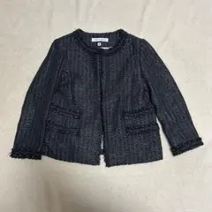 ドレステリアツイードノーカラージャケット38 DRESSTERIORセレモニーのサムネイル