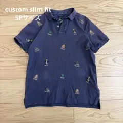 SP ポロ　ラルフローレン　メンズ　ポロシャツ　ポロベア　刺繍　ネイビー　紺のサムネイル