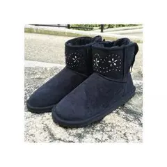 【ビジュー付き】ショートムートンブーツ★