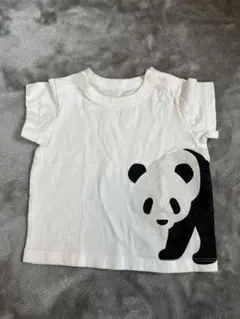 無印　パンダプリント 70cm Tシャツ ベビー服