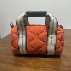 BAYFLOW オレンジ キルティング ショルダーバッグ