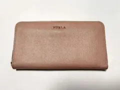 FURLA ピンク ラウンドファスナー長財布