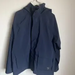 adidasネイビー フード付き マウンテンパーカー