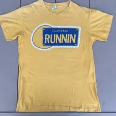 Hanes USA製 70s カリフォルニア Runnin TシャツM イエロー