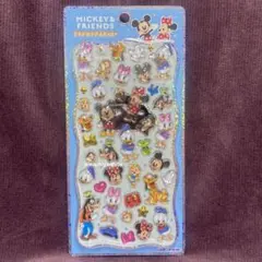 ディズニー ミッキー&フレンズ プチドロップステッカー プチドロ 立体 シール