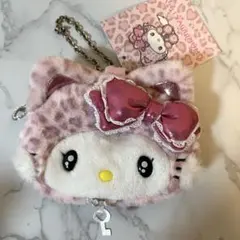 チャーミーキティ　フェイス形ポーチ　ギャルネコ