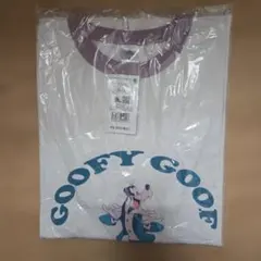 Disney グーフィー 半袖Tシャツ ホワイト・パープル