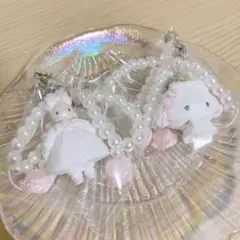 サンリオシークレットストラップ マロンクリーム こぎみゅん ホワイトフリル