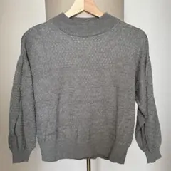 Te chichi 七分袖 ニット 薄手 春先 きれいめ　M