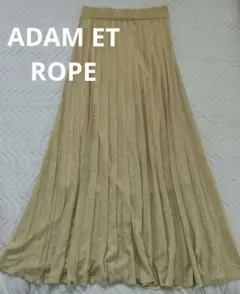 ADAM ET ROPE ハイゲージラメニットロングフレアスカート Fのサムネイル