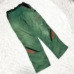 (M相当）ワークパンツ カーゴパンツ グリーン レッド ブラック 緑 古着