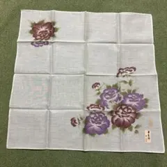 日本製　華友禅　花柄　ハンカチ