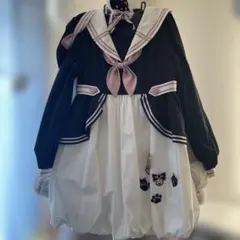ToAlice 黒猫セーラーワンピースのサムネイル