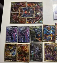 値下げ可能赤黒ドルマゲドンデッキ 超次元 調整パーツ スリーブ デッキケース付き デュエマ 本格構築 【赤黒ドルマゲドン】 デッキ＆二重スリーブ