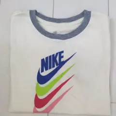NIKE Tシャツ カラフルロゴ　クリーム色