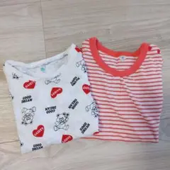 95cm 長袖Tシャツ 2枚セット