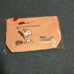 スヌーピーPEANUTS×SUGARBUTTERTREE コーデュロイ ポーチ
