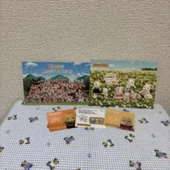 シルバニアファミリー　ポストカード　シール　5点セット