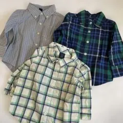 ベビーGAP長袖シャツ 3点セット80