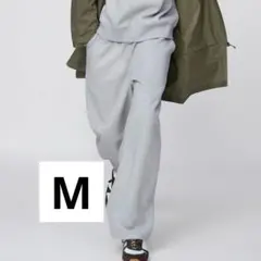 【新品未使用】UNIQLO C スウェットワイドパンツ グレー M