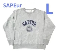 SAPEur サプール スウェット トレーナー クルーネック L