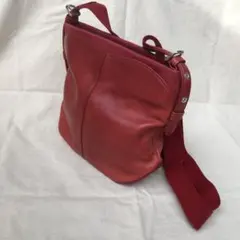 MAURO GOVERNA マウロゴヴェルナ ショルダーバッグ 赤系 シボ革 - メルカリ