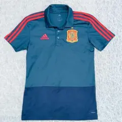 adidas 2018 サッカー スペイン代表 ポロシャツ S 美品