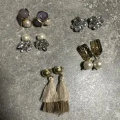 イヤリング 5点セット パール ビジュー