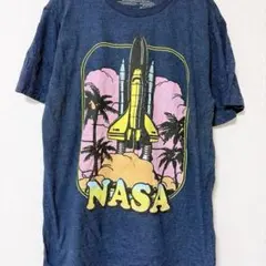 マッドエンジン スペースシャトル Tシャツ レトロ柄 M 半袖 トップス