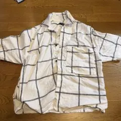 ZARA チェック柄 半袖シャツ 164cm ボーイズ　キッズ　麻100%