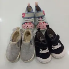 キッズシューズ　まとめ売り　13cm　動物モチーフ スリッポンとベルクロ