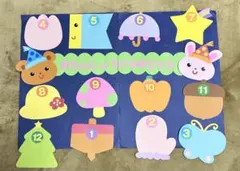 ラスト1点☆壁面飾り・お誕生日表【おめでとう♡】①