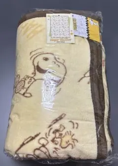 Mayer Blanket スヌーピー 200x140cm 黄色　毛布　シングル