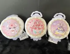 ま*)様 名探偵プリキュア！ぬいぐるみポーチ 3種セット　フルコンプ