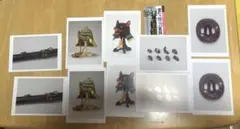 変わり兜と刀装身具のポストカードセット　10枚　日本刀　刀　武具