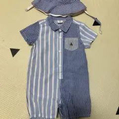 GAP ギャップ　ベビー　オールインワン　ストライプ　青　12〜18months