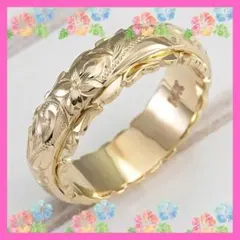 ハワイアンリング US9号 日本19号 ゴールド