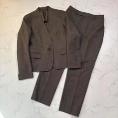 美品 WHITE THE SUIT COMPANY セットアップスーツ ブラウン
