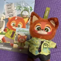 MINISO ズートピア　ニック　ぬいぐるみキーホルダー　ワイルド　ディズニー