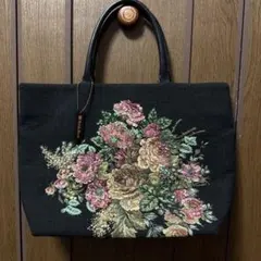 Think Bee! ハンドバッグ 花柄 刺繍 ビーズ スパンコール
