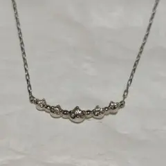 ４℃ K10ホワイトゴールド ネックレス ダイヤモンド★アガット★エテ★アーカー